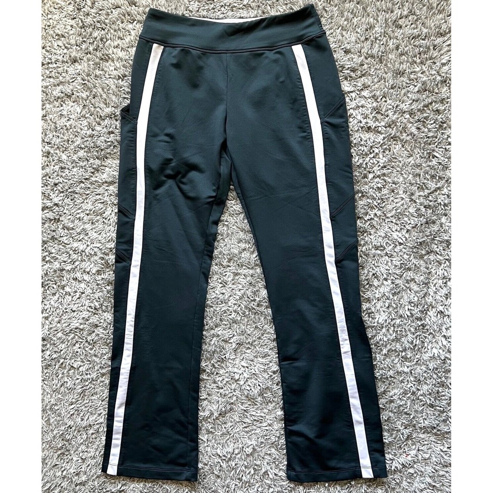 Nike Pants Sz S 4/6 Blue Straight Leg Track Athletic Pockets Y2K Striped Vintage